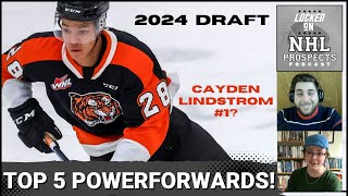 2024 NHL DRAFT TOP 5 POWERFORWARDS  Class Full With This Highly Sought After Profile [upl. by Aronek]