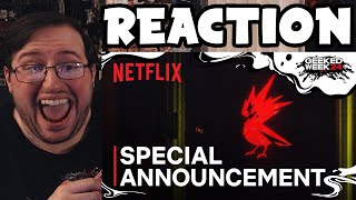 Gors quotNetflix x CDPR x Cyberpunk Special Announcementquot REACTION [upl. by Neddie]