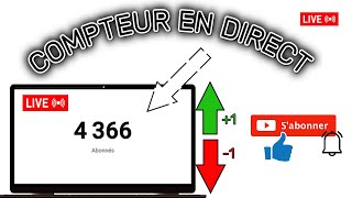 COMMENT METTRE UN COMPTEUR D’ABONNÉS SUR SON LIVE YOUTUBE   TUTO FACILE [upl. by Ytteb]