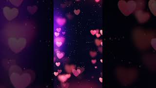 Flying Heart💖Pink Heart Background  Neon Light Love Heart Background Video Loop Attractive sound [upl. by Wilton]