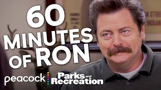 60 Minutes Of Iconic Ron Swanson Moments  Parks and Recreation [upl. by Tindall654]