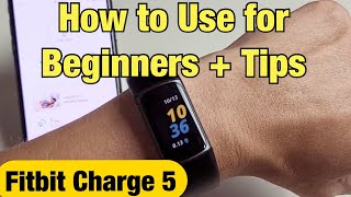 Fitbit Charge 5 How to Use for Beginners  Tips [upl. by Audris816]