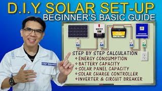 Step by Step BASIC CALCULATION Para sa Gustong mag DIY ng Solar  Beginners Basic Guide in Tagalog [upl. by Aivan794]