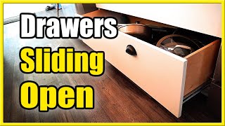 How to Keep Drawers or Cabinets Sliding Open by itself Easy Method [upl. by Harrington]