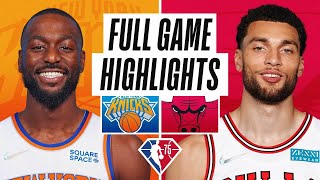 KNICKS at BULLS  FULL GAME HIGHLIGHTS  October 28 2021 [upl. by Germann]