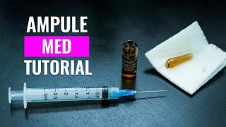 Ampoule Tutorial  How to open a glass ampule [upl. by Elyag397]