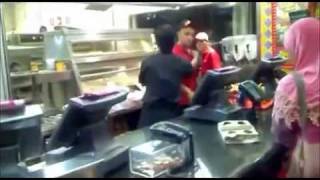 KFC worker gets mad over someone recording him [upl. by Aehc]