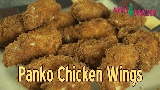 Panko Chicken Wings  How to Make Crispy Deep fried Panko Chicken Wings at Home [upl. by Ayamahs]