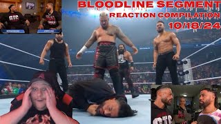 Bloodline Segment Reaction Compilation 101824 Smackdown [upl. by Uon]