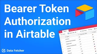 Connect to an API with bearer token authentication in Airtable [upl. by Lessirg649]