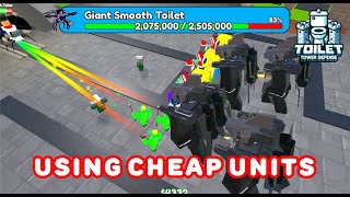 Using cheap units in nightmare mode Toilet Tower DefenseGood strategy [upl. by Ardnaskela532]