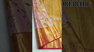 16499🌟PURE HANDLOOM KANCHIPATTU BRIDAL TISSUE SAREE 2 GRAM GOLD JARI DIRECT FROM WEAVERS TO CUSTOMER [upl. by Afatsuom]