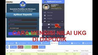 Cara Mengisi Nilai UKG di DAPODIK [upl. by Prager]