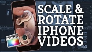 Final Cut Pro X Tutorial Rotating amp Scaling iPhone amp other Video Footage  Split Screen Creation [upl. by Asiole925]