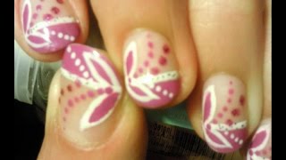 Half Butterfly Nail Art [upl. by Ylrehc]