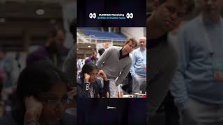 Magnus Carlsen Watching Indian Chess Stars chess shorts [upl. by Stempien52]