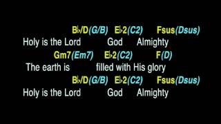 Holy Is The Lord  backing track with guitar chords [upl. by Atinihc]