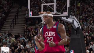 NBA 2K10  My Player  NBA Finals Glitch [upl. by Droflim821]