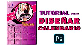 Cómo crear un CALENDARIO PROFESIONAL en Photoshop ✅ Crear CALENDARIO para artistas Folcloricos [upl. by Anahcra673]