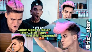 BEST HAIRCOLOR AND STYLE PART 3 WITH JOKER  VLOG 17  RIZXTAR [upl. by Nyroc927]