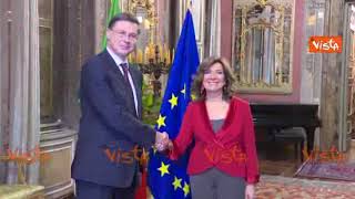 Casellati riceve il vicepresidente della Commissione UE Dombrovskis [upl. by Danzig441]