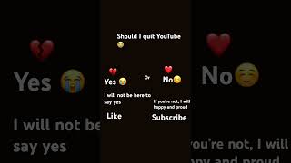 Should I quit YouTube [upl. by Eelir]