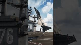 Jet landing on Aircraft Carrier [upl. by Gerlac640]