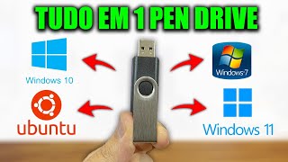 COMO CRIAR UM PENDRIVE DE INSTALAÇÃO DE VÁRIOS WINDOWS DIFERENTES [upl. by Meris]