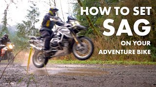 How to ADJUST SAG  Works on All Bikes  Adventure Motorcycle Suspension Part 3 [upl. by Massey]