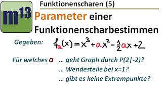 5 Parameter einer Funktionenschar bestimmen [upl. by Berhley]