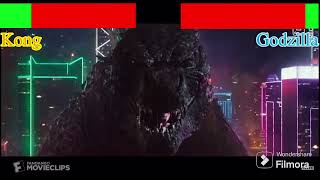 Godzilla Vs Kong Round 2 With Healthbars [upl. by Enitsahc]