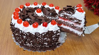 A Complete Guide For Making Black Forest Cake Recipe at Home Step By Step  Best Black Forest Cake [upl. by Abigael]