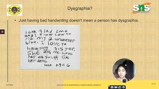 Case Study on Dysgraphia by DrSParvathi [upl. by Nilyahs859]