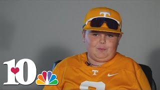 Vols fan goes viral on social media for dance moves during UT vs Florida game [upl. by Ahtabat658]