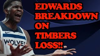 🚨😱Timberwolves Struggle in 202425 Season Opener Edwards Bold Take After Loss to Blazersquot [upl. by Andrey]