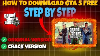 HOW TO DOWNLOAD GTA 5 FREE  GTA 5 FREE 2024 [upl. by Nemzaj]