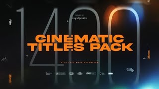 Cinematic Titles Pack Premiere Pro  videohive [upl. by Deevan]