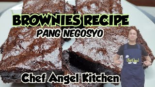 THE BEST FUDGY AND CHEWY BROWNIES RECIPE  PANG NEGOSYO BROWNIES RECIPE ALA GOLDILOCKS [upl. by Lletnahs832]