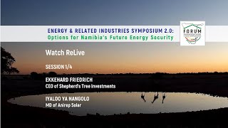 FDN Energy Symposium Part 14 ReLive Ekkehard Friedrich  Iyaloo Ya Nangolo [upl. by Matthaeus418]