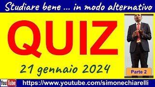 QUIZ commentati in diretta con Simone Chiarelli  parte 2 2112024 [upl. by Hammel339]