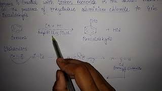 ll GattermanKoch reaction with mechanism ll [upl. by Avner]