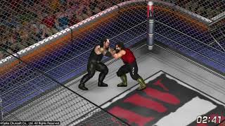 Fire Pro Wrestling World PS5  The Undertaker Vs Cactus Jack Cage Match [upl. by Sarson544]