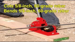 Tolman Tool OPEN CB Rebar Open Cutter Bender Review [upl. by Sirad968]