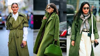 Fall Fashion Trends Women Over 60 Can’t Miss  Why Green Is the Color of Elegance [upl. by Ixela]