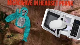 Microwave headset prank viralvideo [upl. by Nolly]