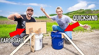 EPIC Homemade MOUSE TRAPPING Challenge CARDBOARD vs QUICKSAND [upl. by Bergstein]