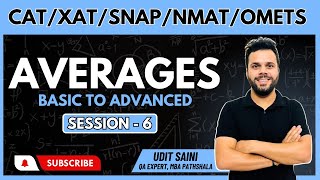 Averages Session 06  CAT Preparation 2024  Quantitative Aptitude  By Udit Saini cat2024 [upl. by Dawkins]