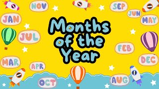 Months of the Year  Kids Songs and Nursery Rhymes [upl. by Attej]