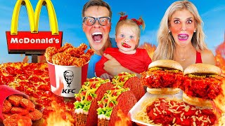 Eating the SPICIEST FOOD From Every Fast Food Restaurant [upl. by Marlowe492]