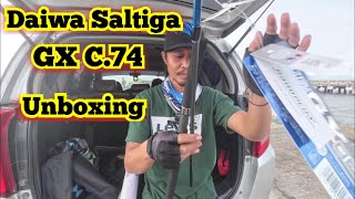 Unboxing Joran Casting DAIWA SALTIGA GX C74 Pe34 [upl. by Nofets730]